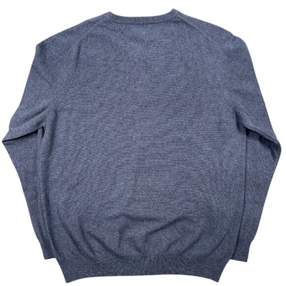 NWT Mantovani Studio Men's Italian Cashmere V Neck‎ Sweater XL Blue - Picture 2 of 5